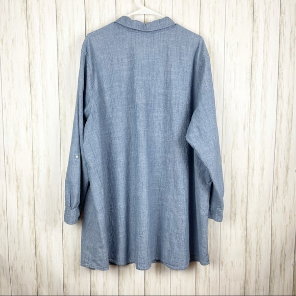 Bit & Bridle Denim Top Size 3X - Picture 2 of 5